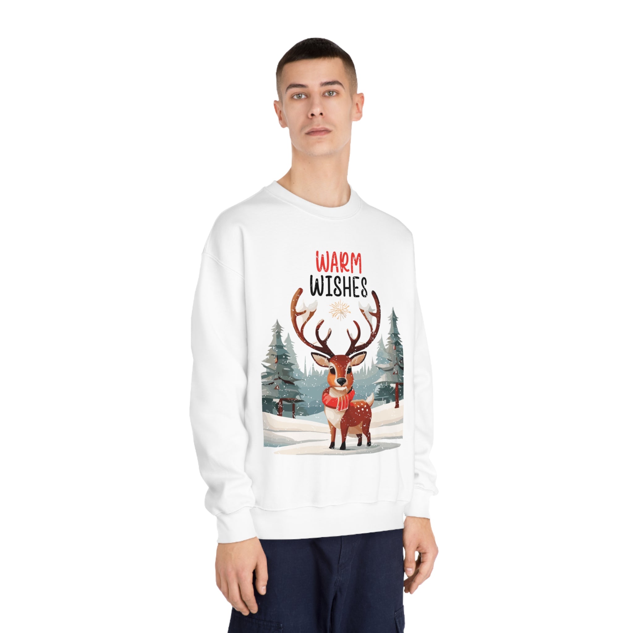 Cozy Comfort: Warm Wishes Christmas Sweatshirt"