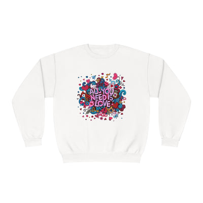 All You Need is Love Valentine's Sweatshirt - Cozy & Romantic Crewneck