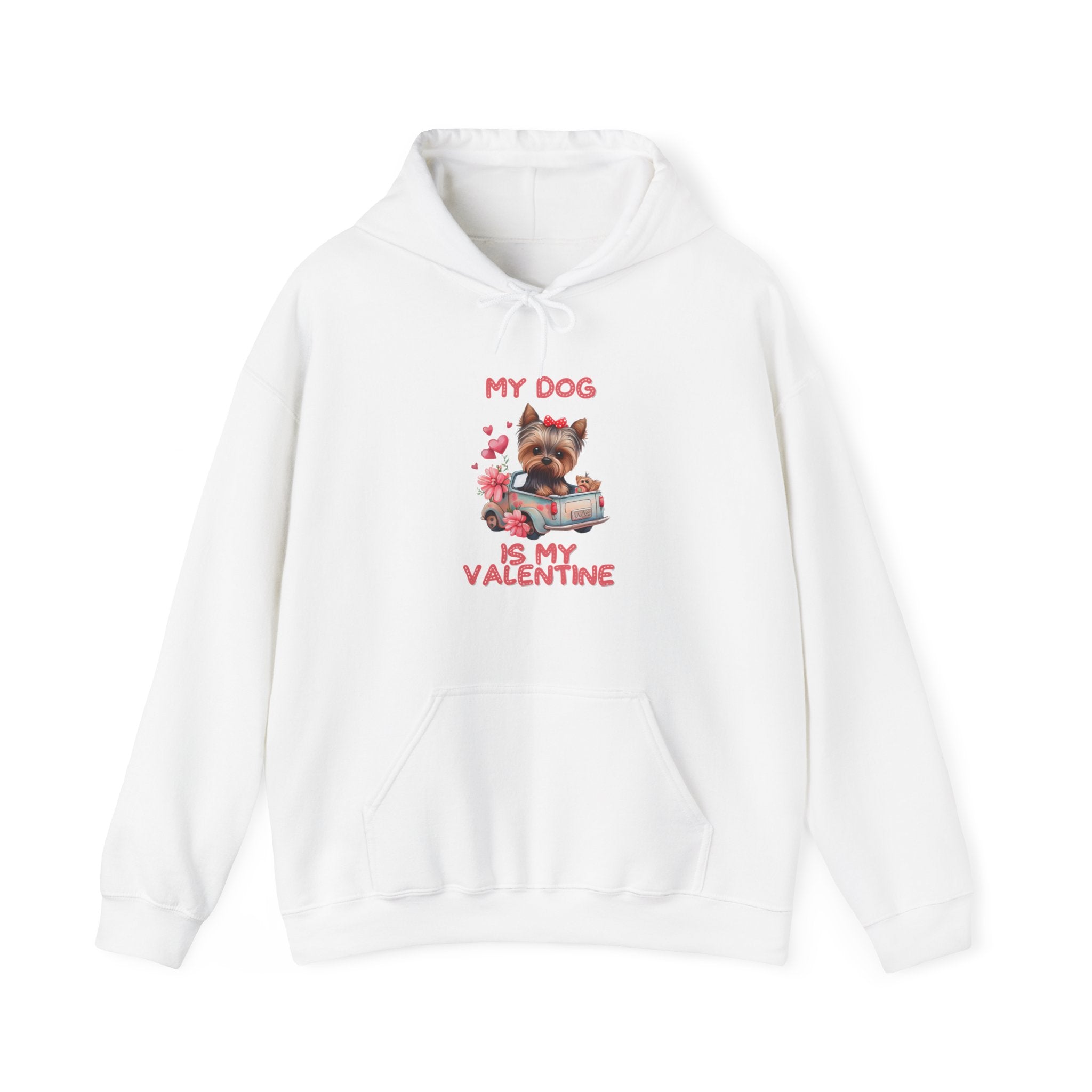 My Dog is My Valentine Hoodie – Cozy & Stylish Pet Lover's Apparel for Valentine's Day