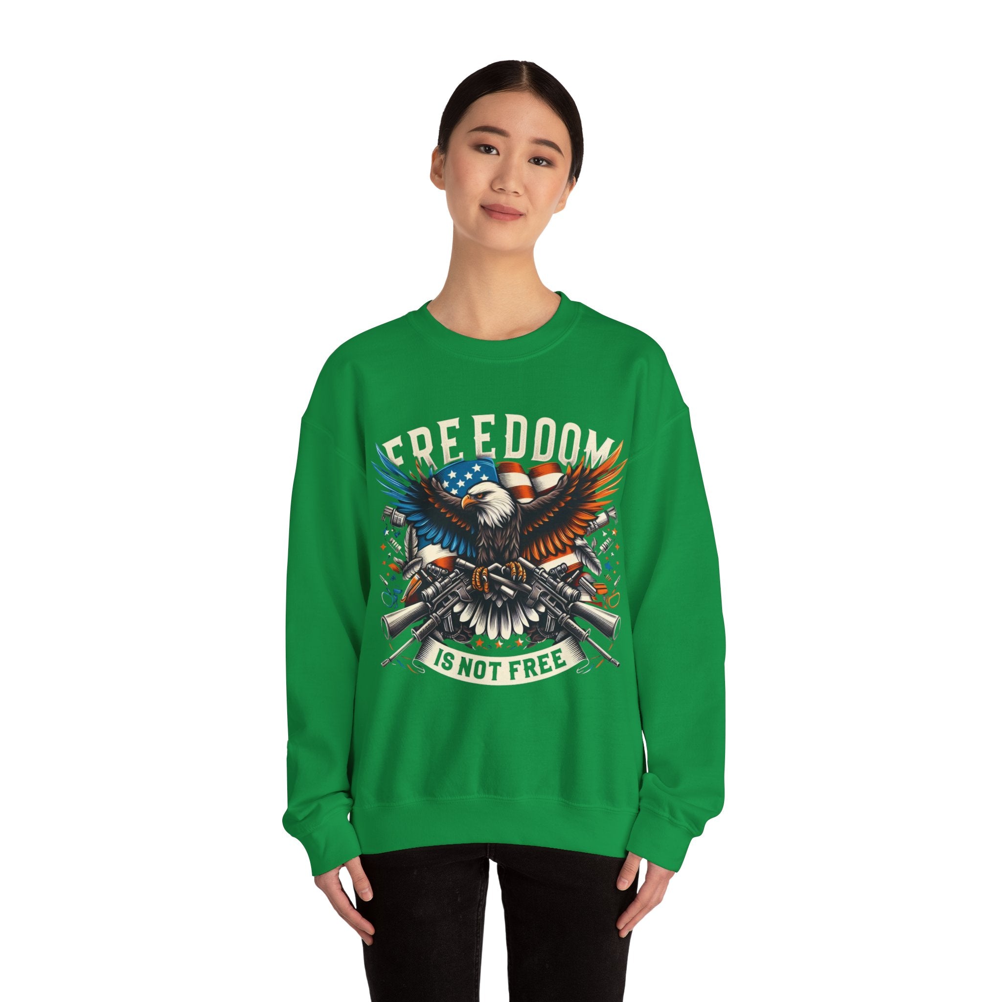 Liberty Unisex Sweatshirt - 'Freedom Is Not Free' Patriotic Statement Apparel