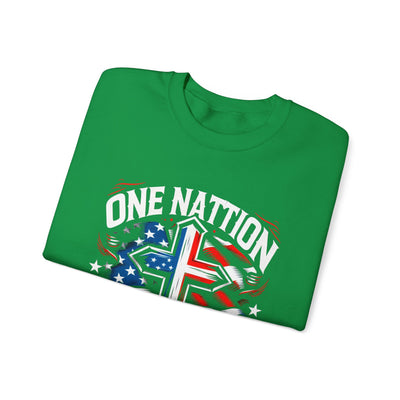 One Nation Under God Sweatshirt: Patriotic American Apparel