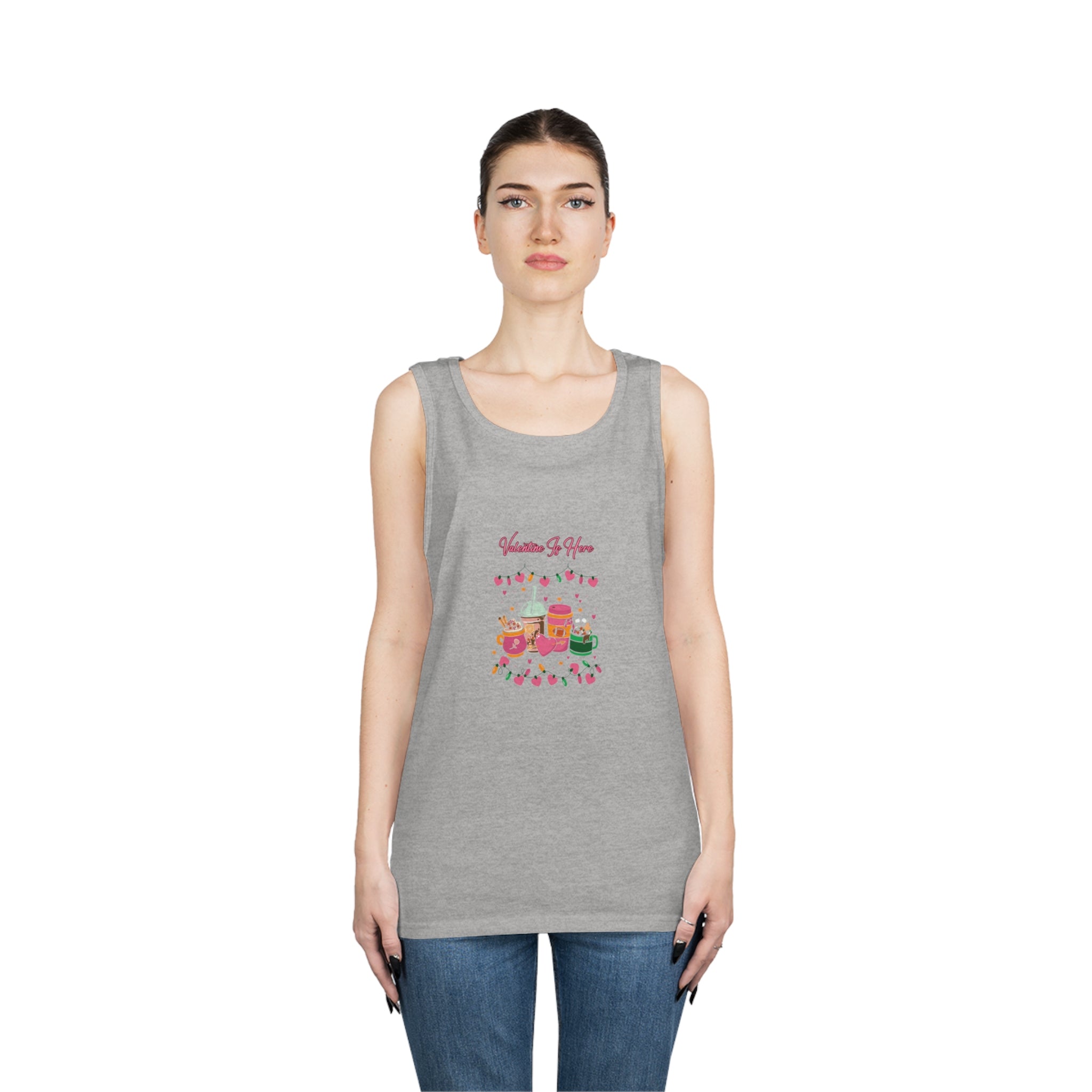 Valentine is Here Tank Top - Express Your Passion with Style