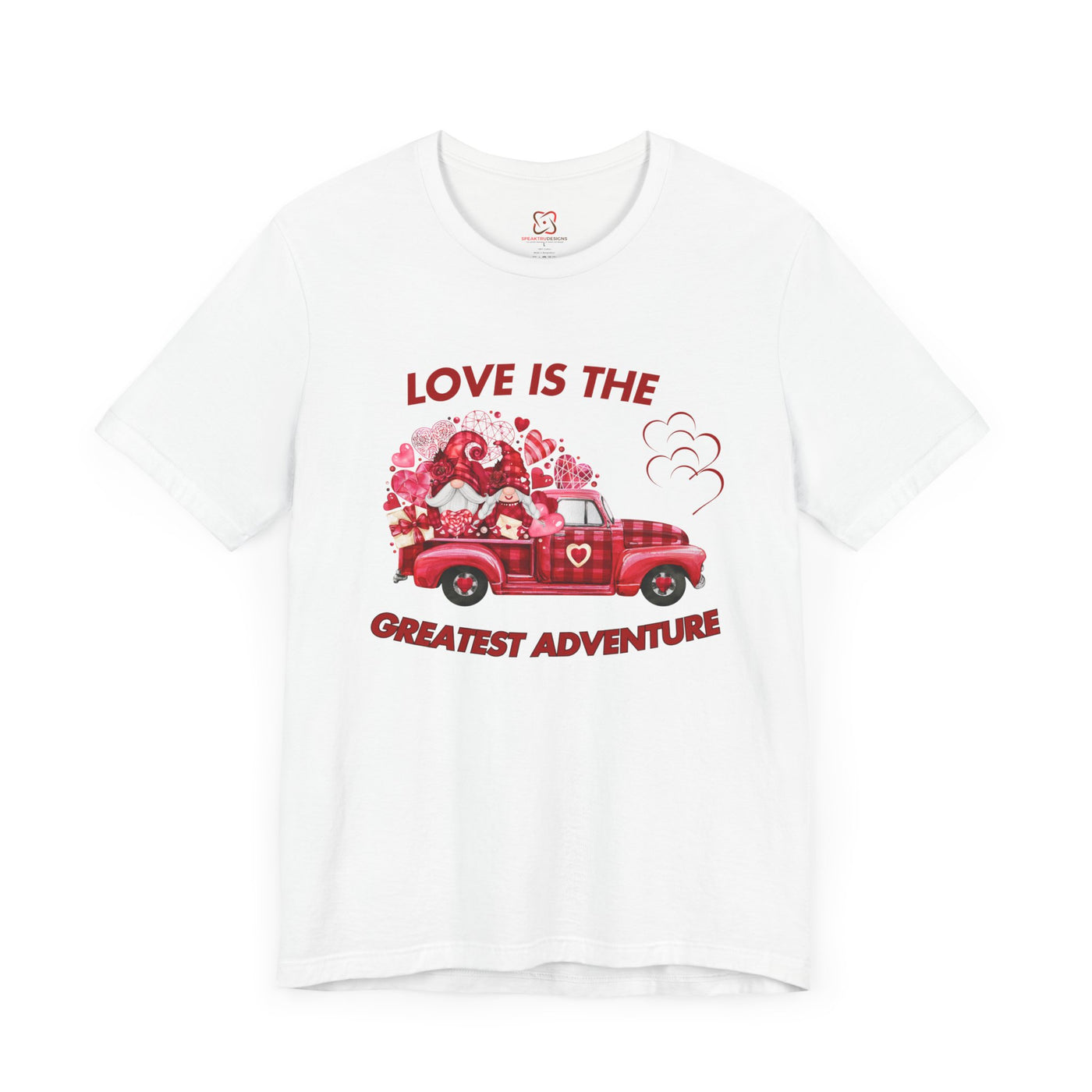 Love is the Greatest Adventure Valentine's Day T-Shirt - Romantic & Inspirational Couple Tees