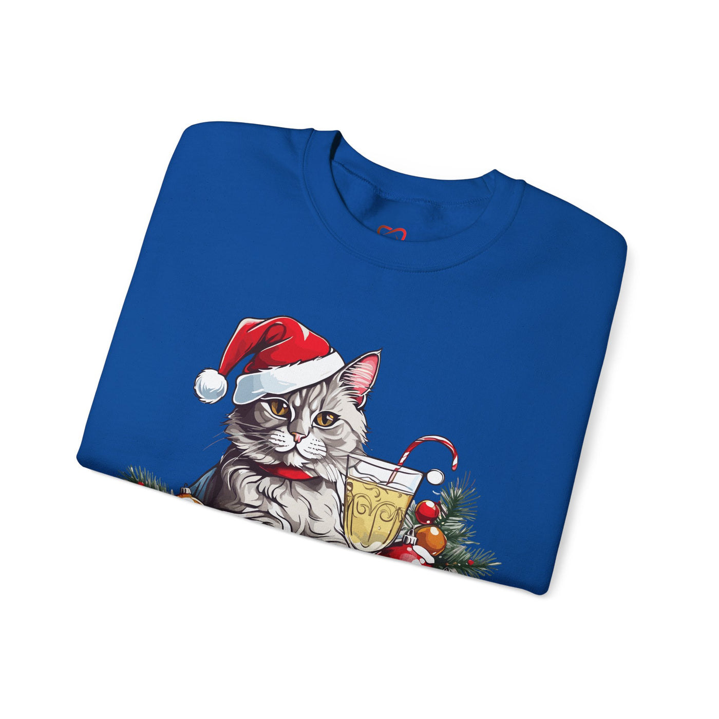 Meowy Christmas Sweatshirt: Festive Feline Holiday Apparel