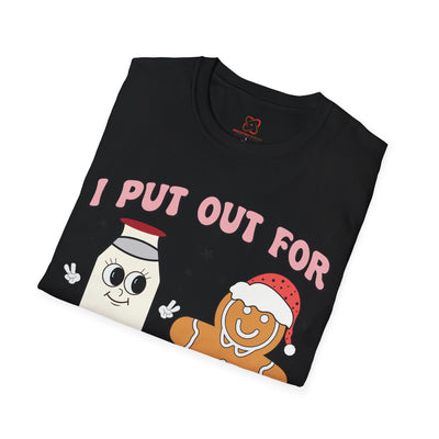 Festive 'I Put Out for Santa' T-Shirt: Spread Holiday Cheer