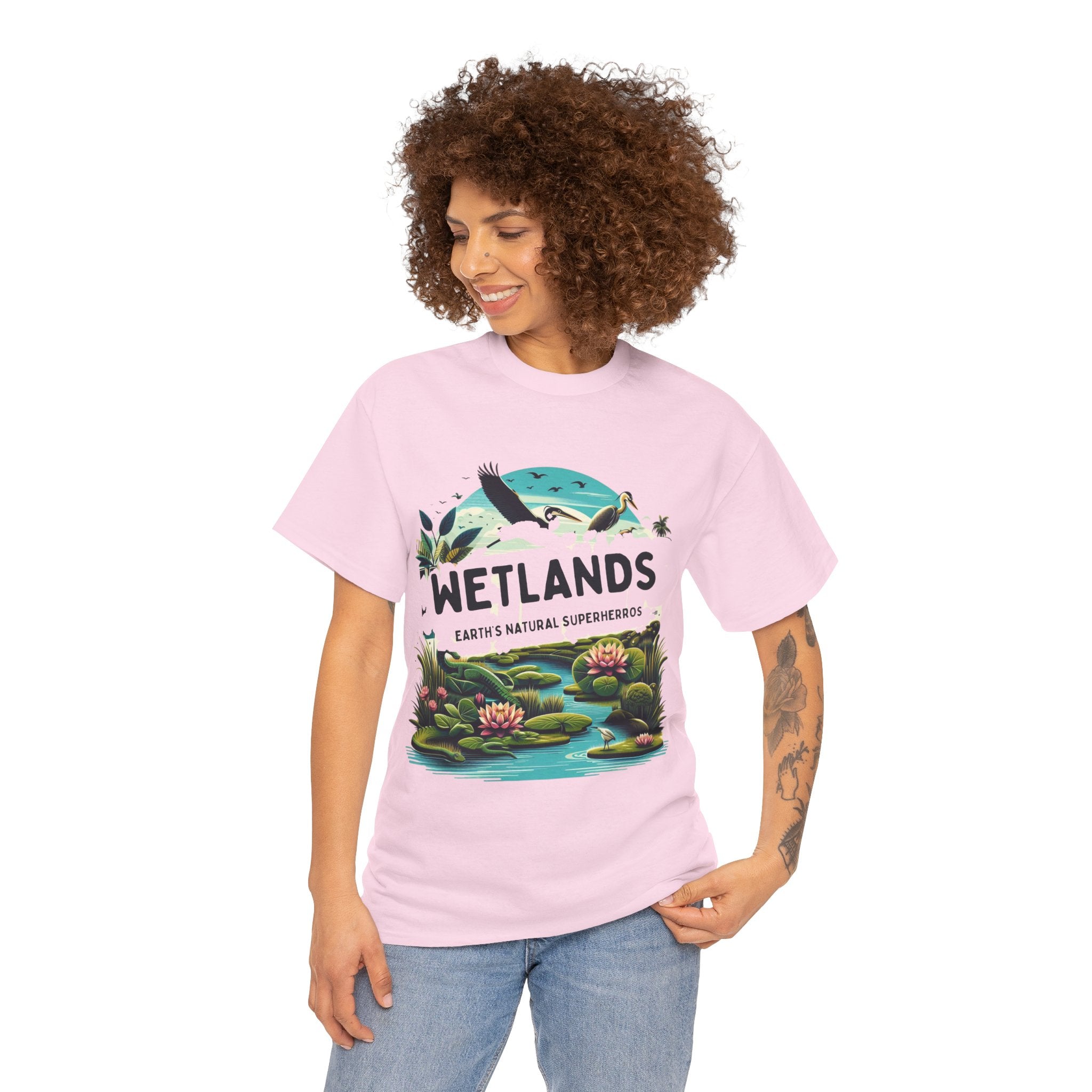 Wetlands Earth Natural Superheroes T-Shirt - Embrace Nature's Guardians"