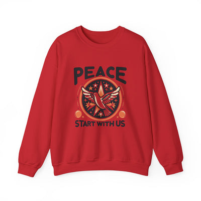 Peace Starts Within Sweatshirt: Inspirational Apparel