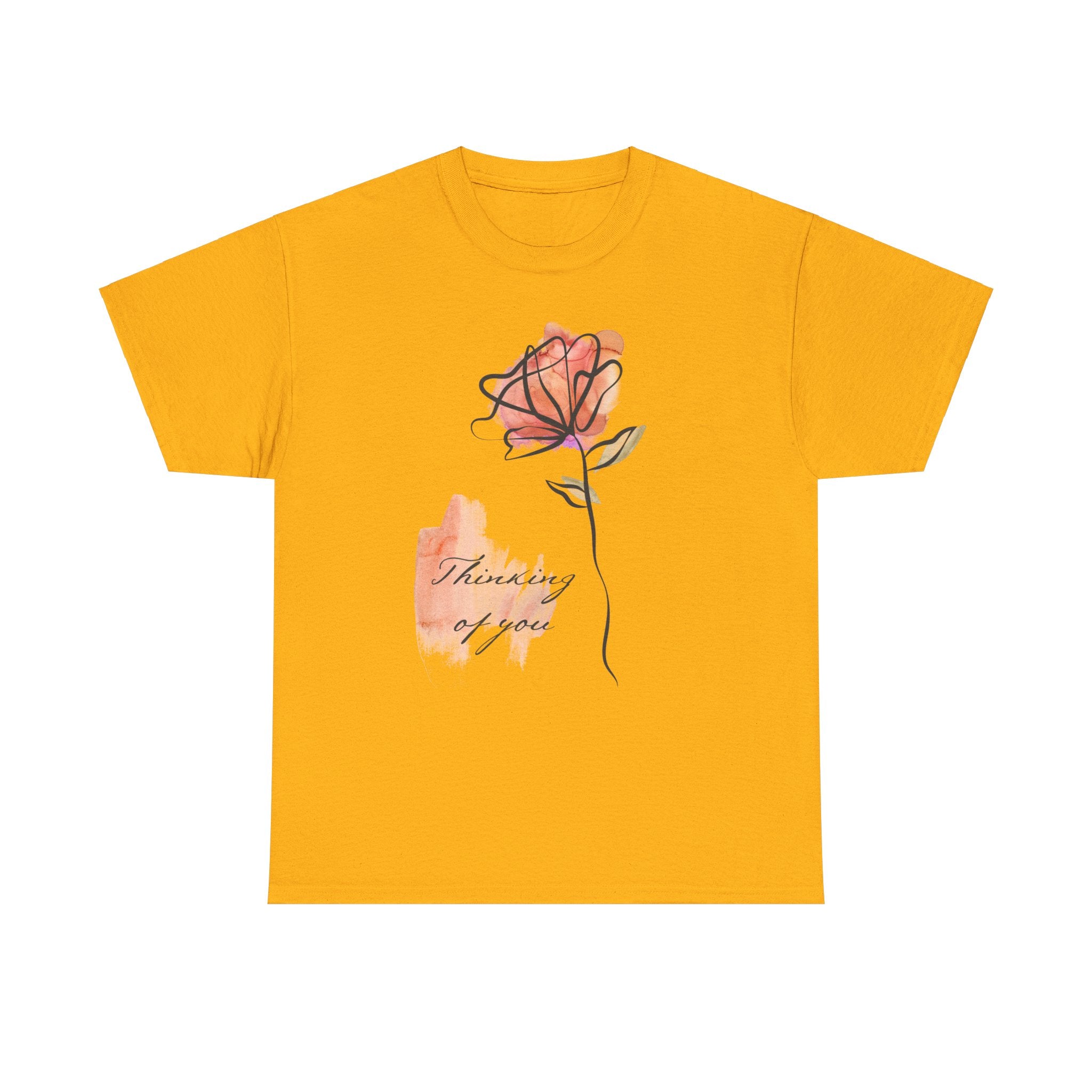 Blossoming Emotions: Thinking of You Flower T-Shirt - Expressive Floral Tee for Every Occasion, Floral Fashion