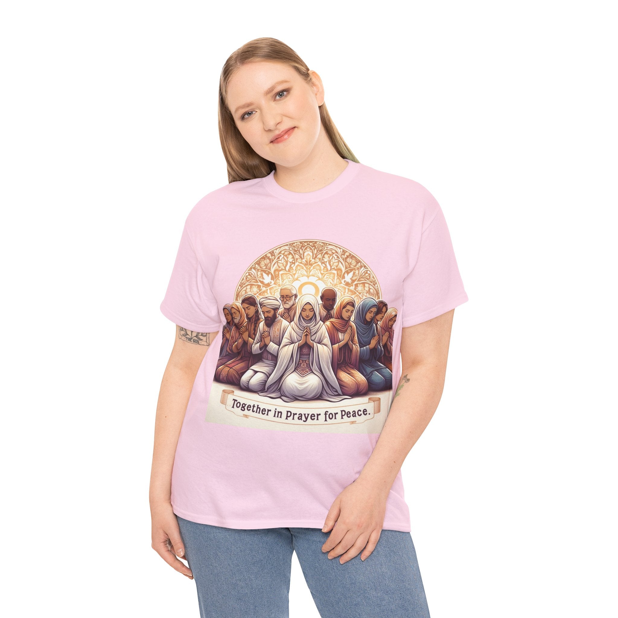 Unity in Prayer for Peace T-Shirt - Spread Hope and Harmony with Every Wear