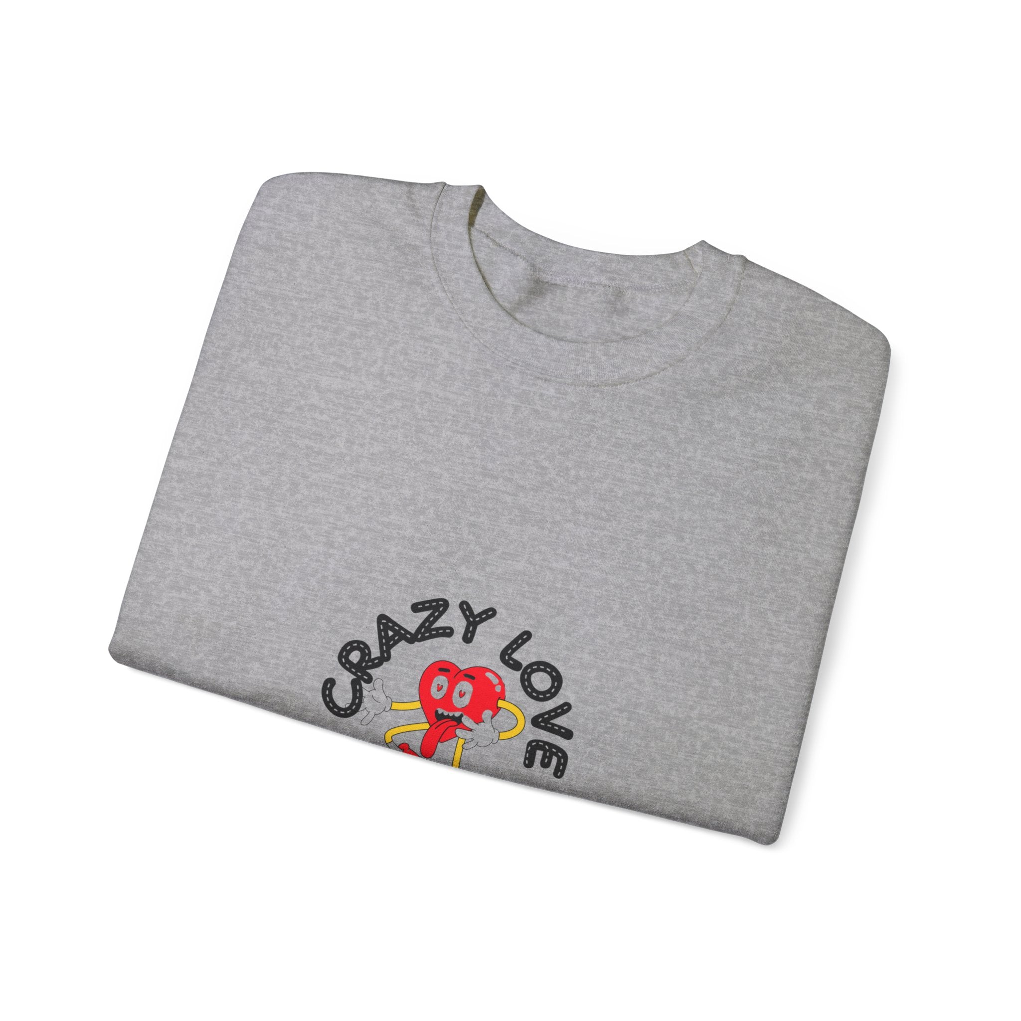 Crazy Love for Valentine Sweatshirt - Cozy Romance for a Heartwarming Season