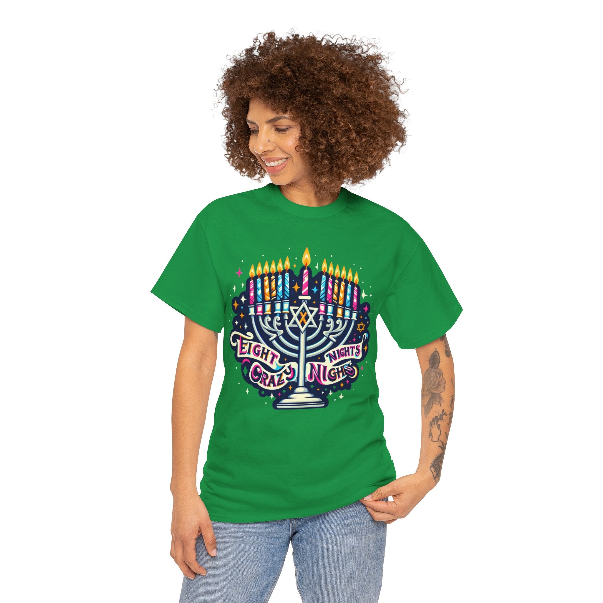 Eight Crazy Nights Hanukkah T-Shirt: Celebrate the Festival of Lights in Style