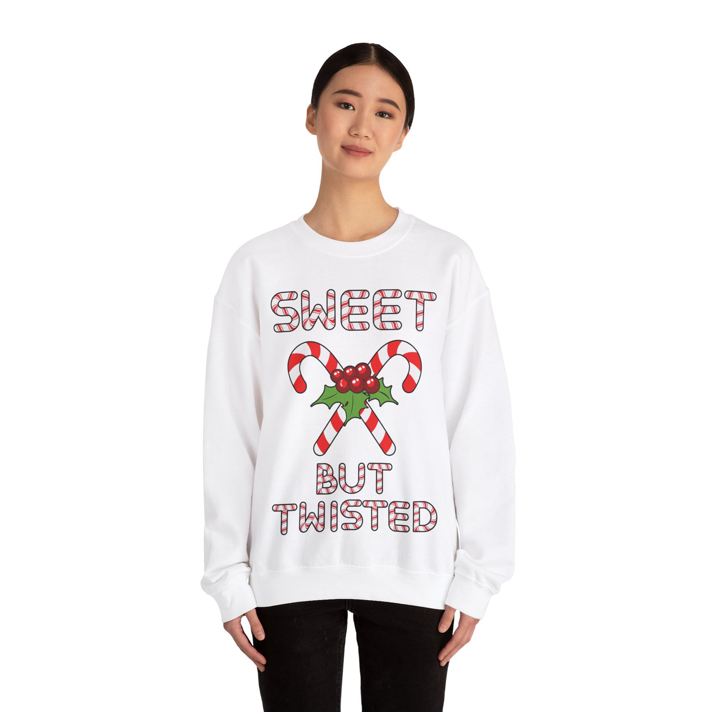 Sweet & Twisted Christmas Sweatshirt: Festive Fun for the Holidays!