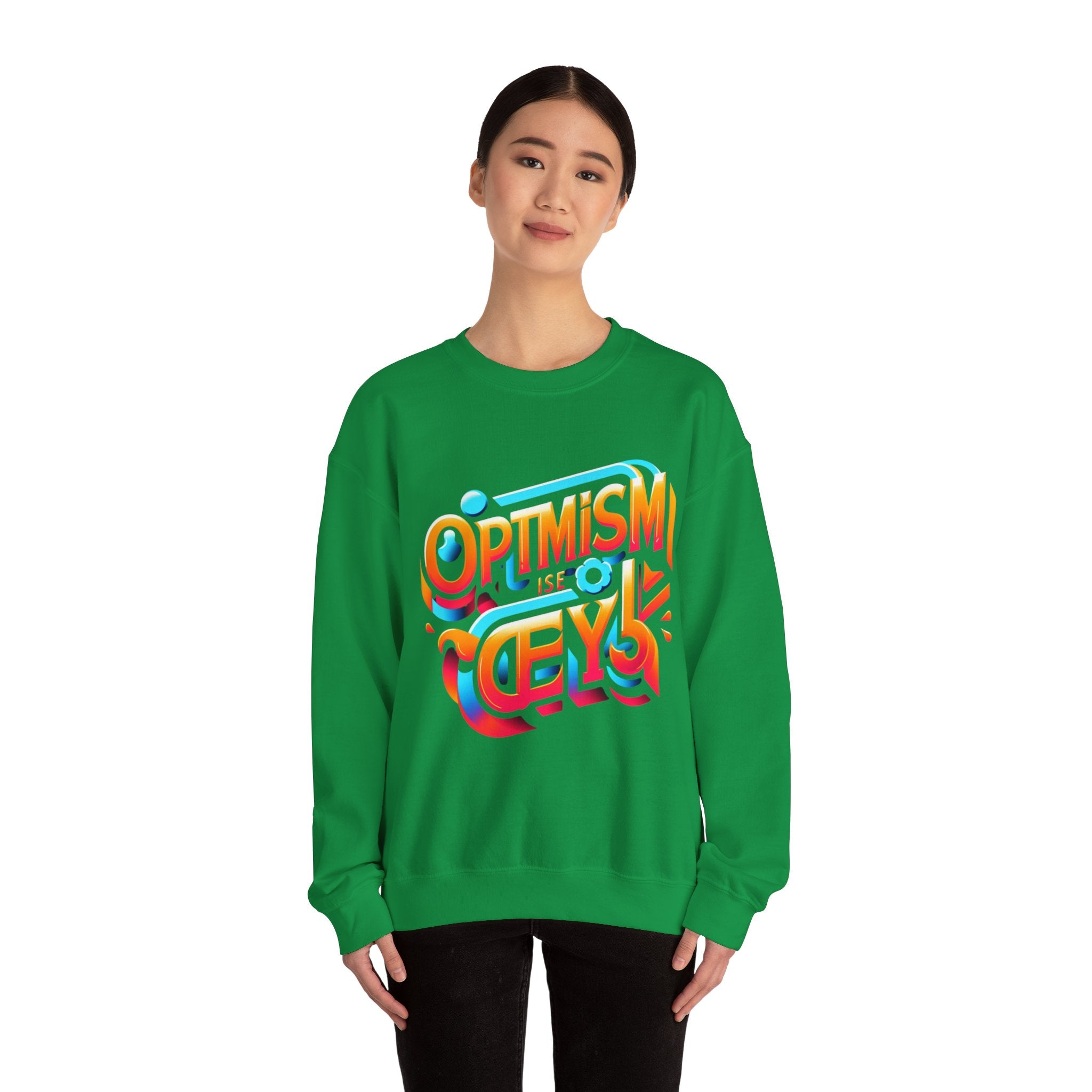 Optimism Is the Key Sweatshirt: Embrace Positivity in Style