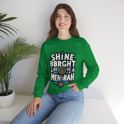 Hanukkah Shine Bright Sweatshirt: Festive and Cozy