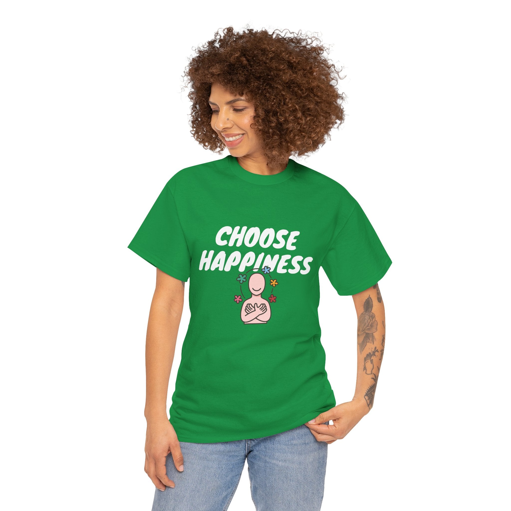 Empower Your Wardrobe with our 'Choose Happiness' T-Shirt – Spread Positivity Everywhere You Go