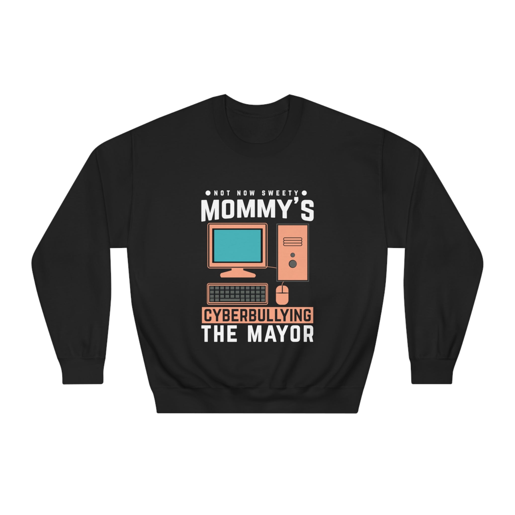 Funny Mom Sweatshirt | Cyber Bullying the Mayor | Comfy Mommy Humor