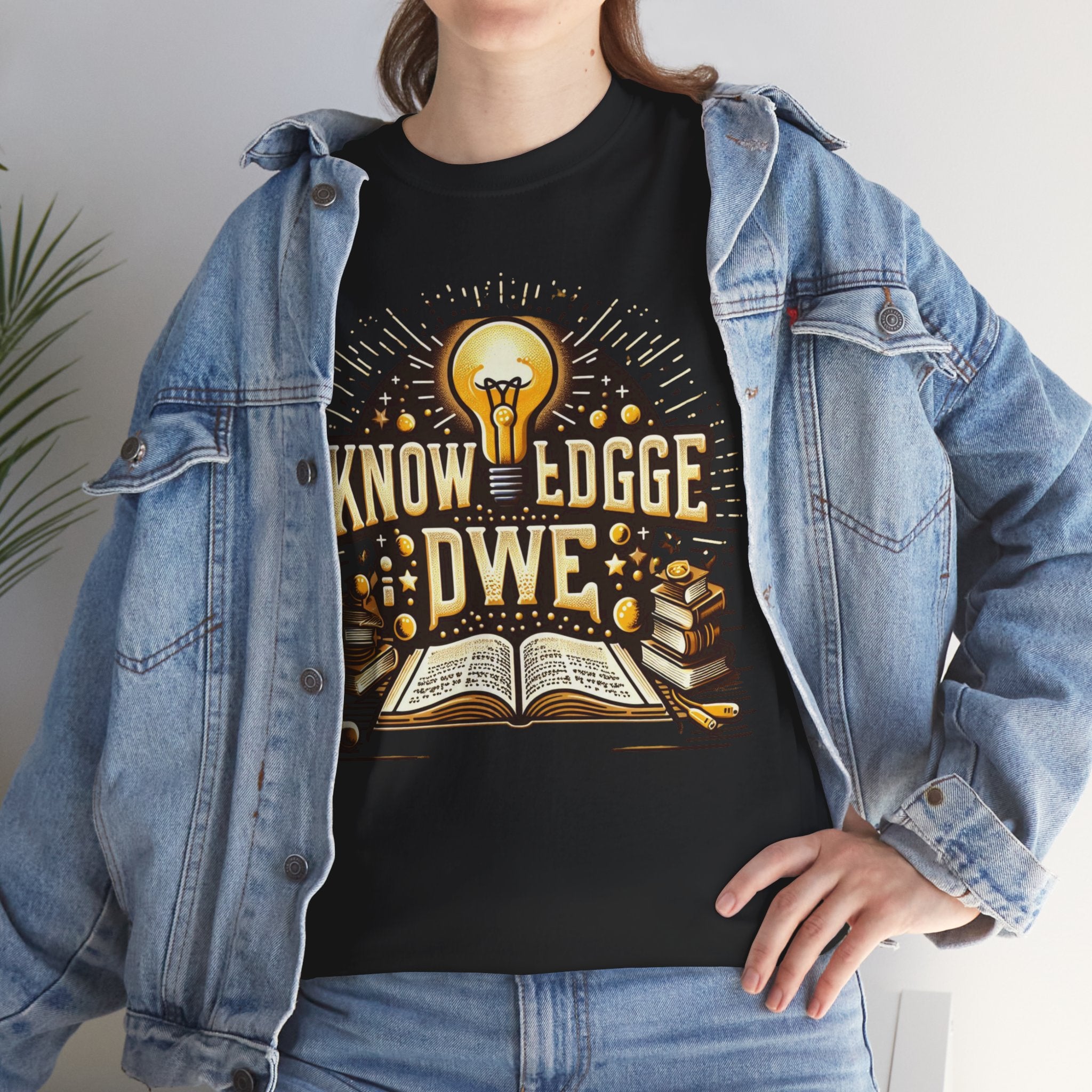 Empower Yourself with our 'Knowledge is Power' T-Shirt: Inspirational Tee for Intellectuals