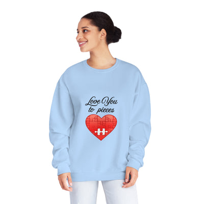 Love You To Pieces Sweatshirt - Cute Couples Sweatshirt, Valentine's Day Gift