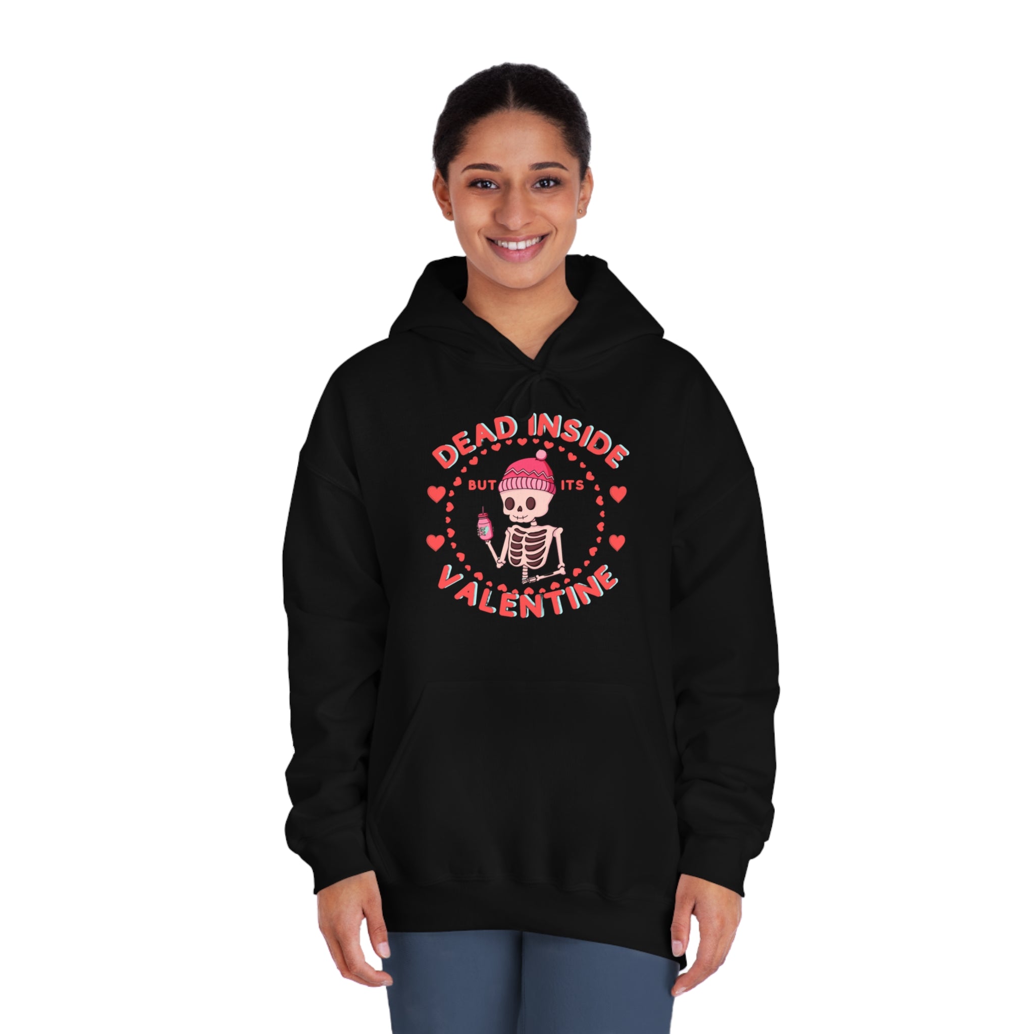 Embrace the Dark Love: Dead Inside but It's Valentine Hoodie, Dead Inside Apparel, Dark Love Hoodie