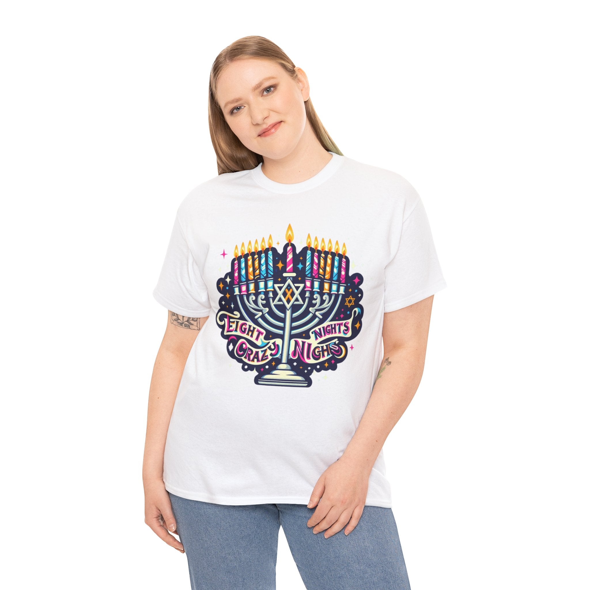 Eight Crazy Nights Hanukkah T-Shirt: Celebrate the Festival of Lights in Style