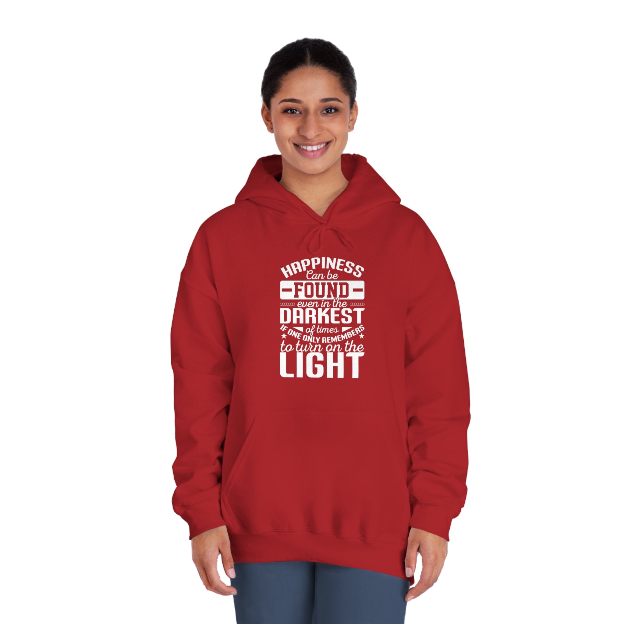 Illuminate the Darkness: Inspirational Quote Hoodie