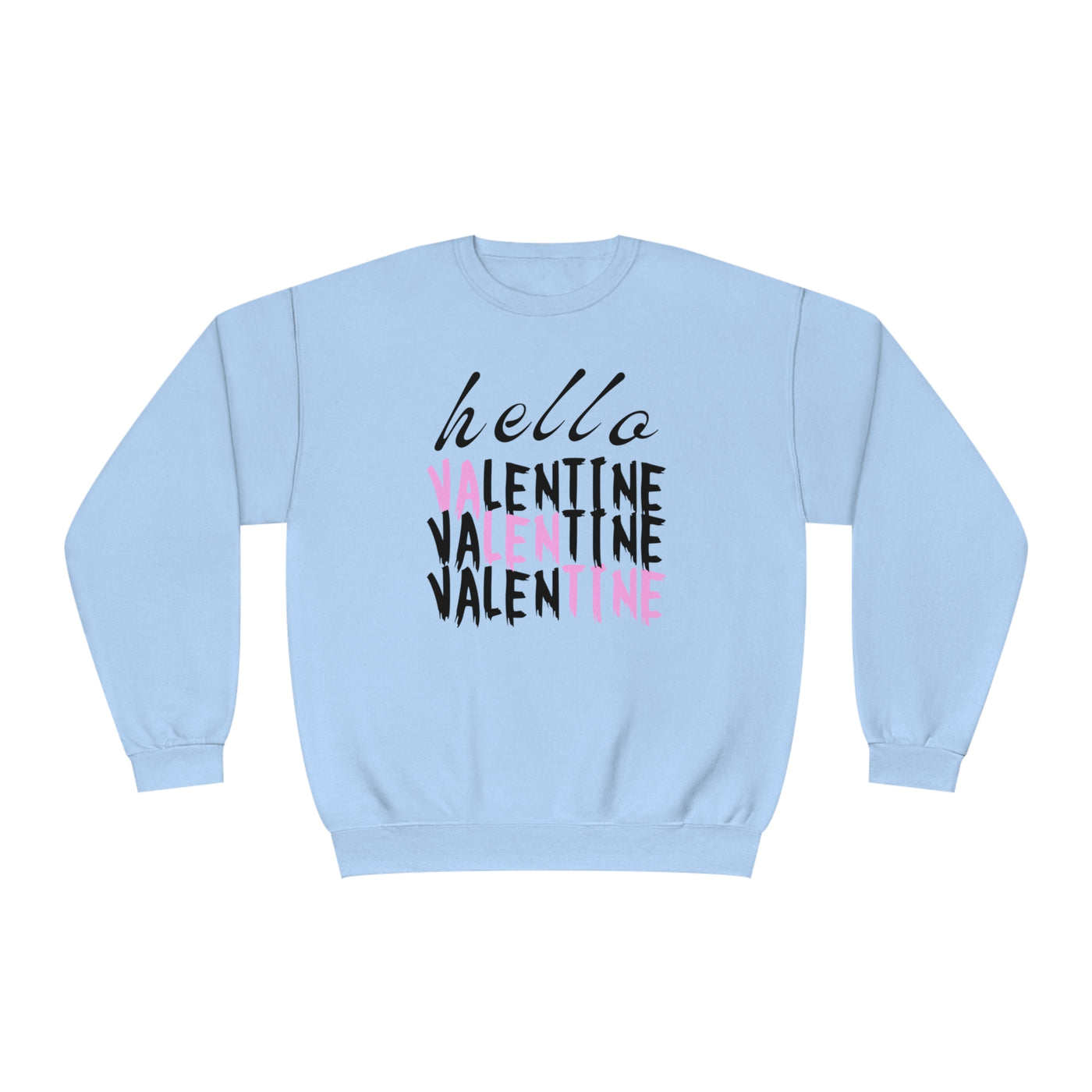 Hello Valentine Sweatshirt - Cozy & Cute Crewneck for Valentine's Day"