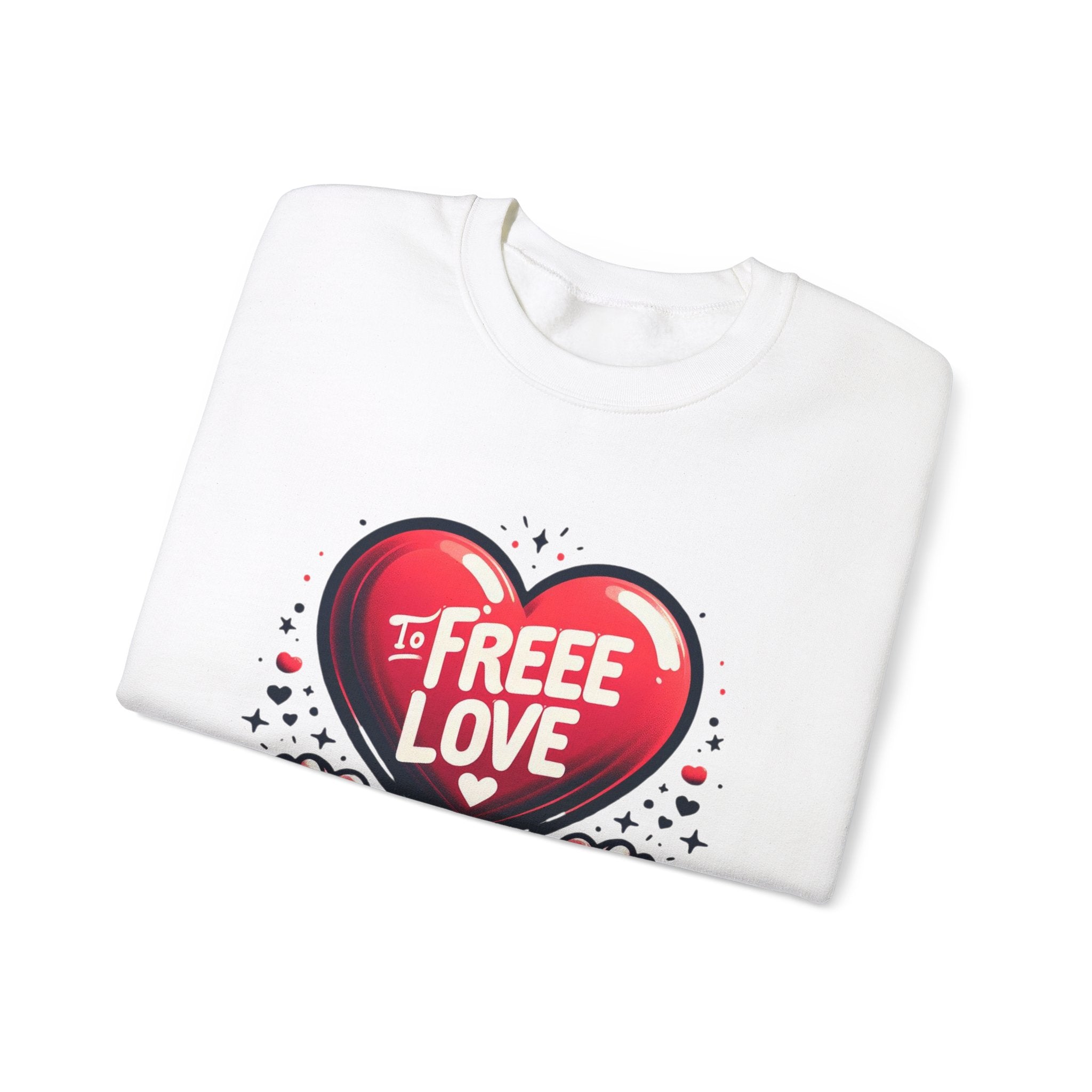 Empower Your Style: 'Free to Love' Sweatshirt – Embrace Freedom with Fashion