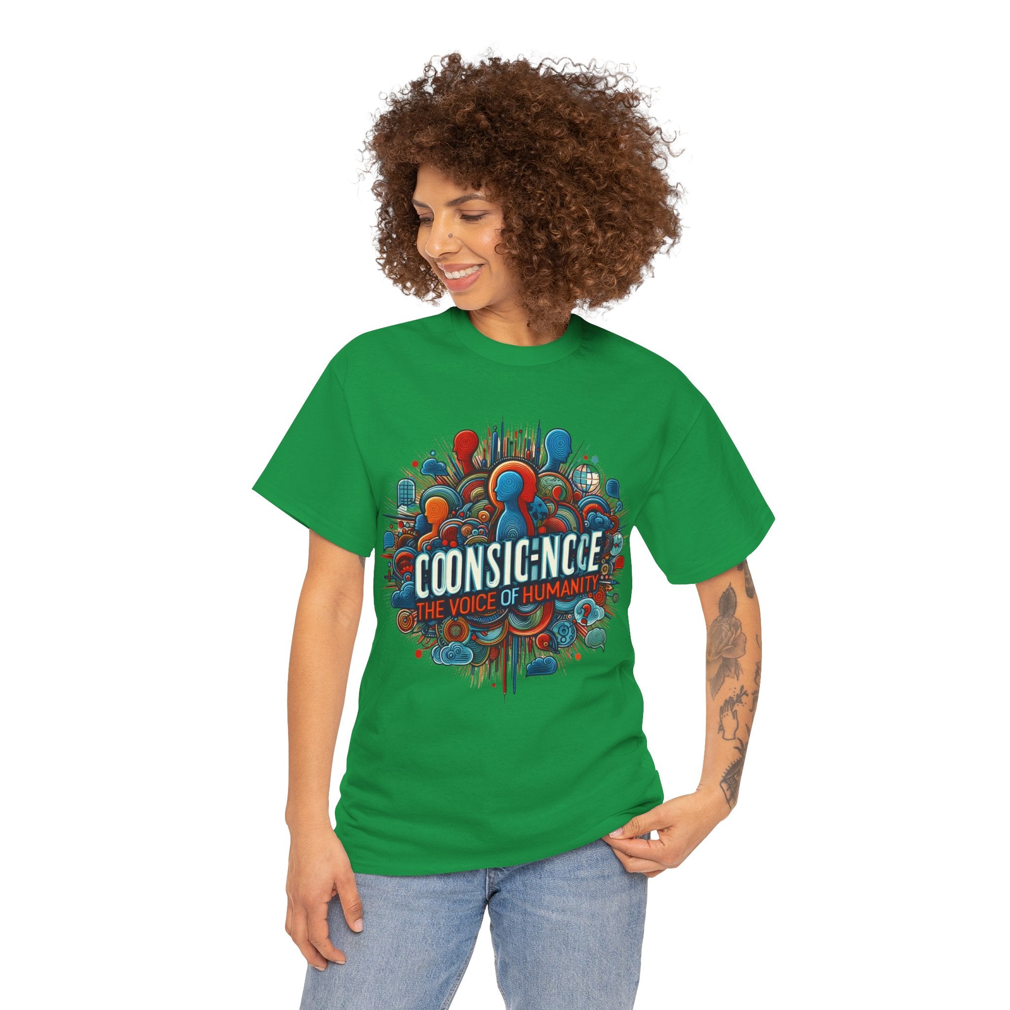 Conscience: The Voice of Humanity T-Shirt - Empower Your Message with Style"