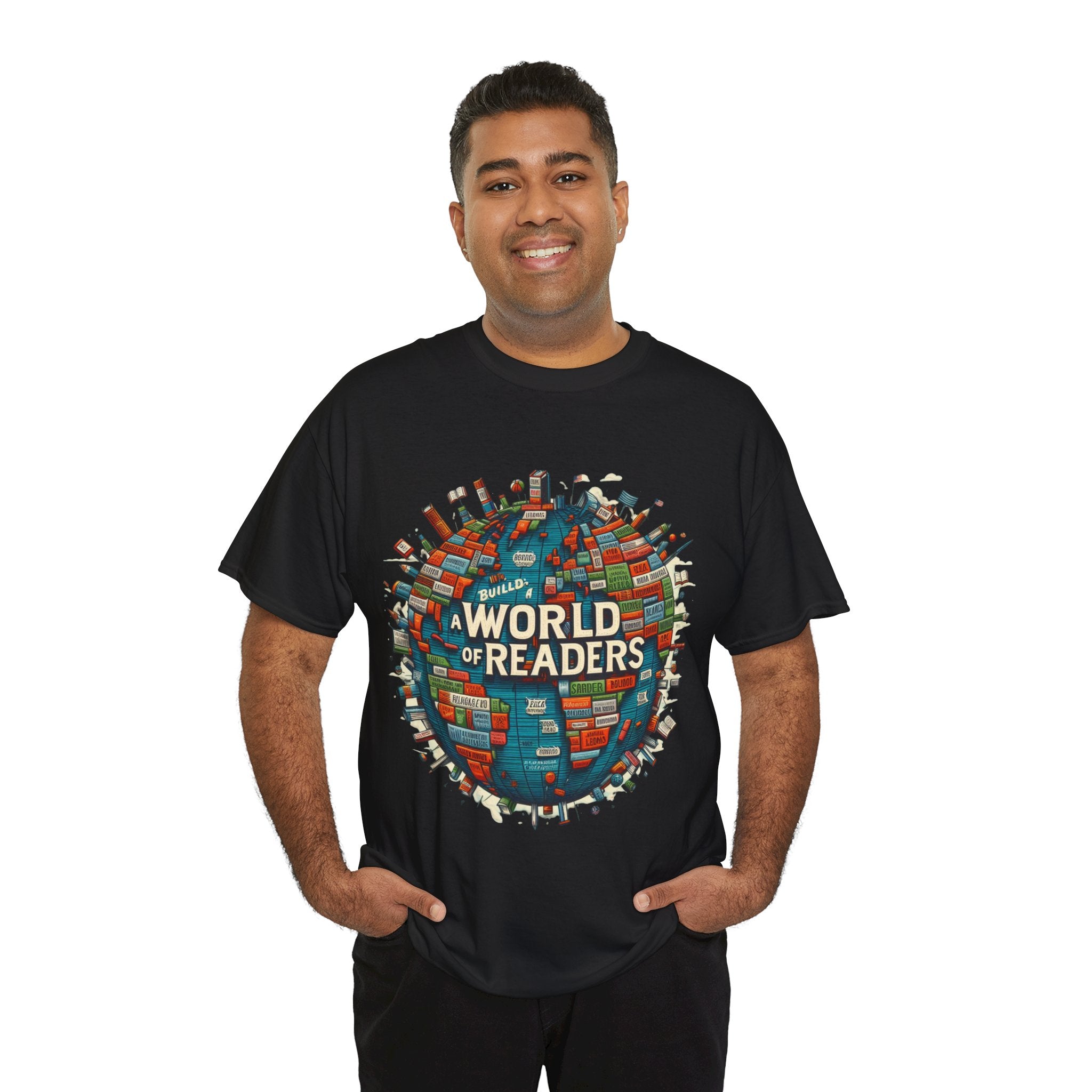 Empowerment Through Literacy: 'Building a World of Readers' T-shirt