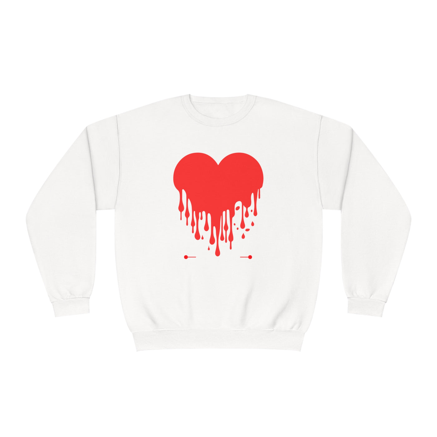 Bleeding Love Sweatshirt for Valentine's Day - Cozy Crewneck with Heart Design