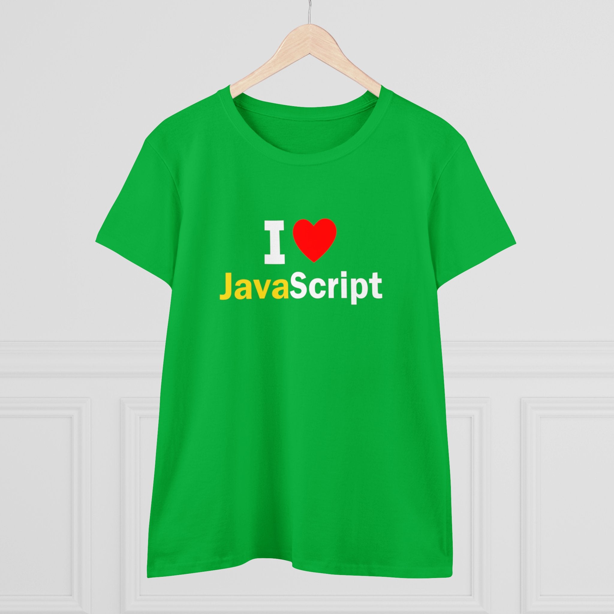 I love Java Script T shirt: JavaScript Lover' Graphic Tee - Trendy Programmer Shirt