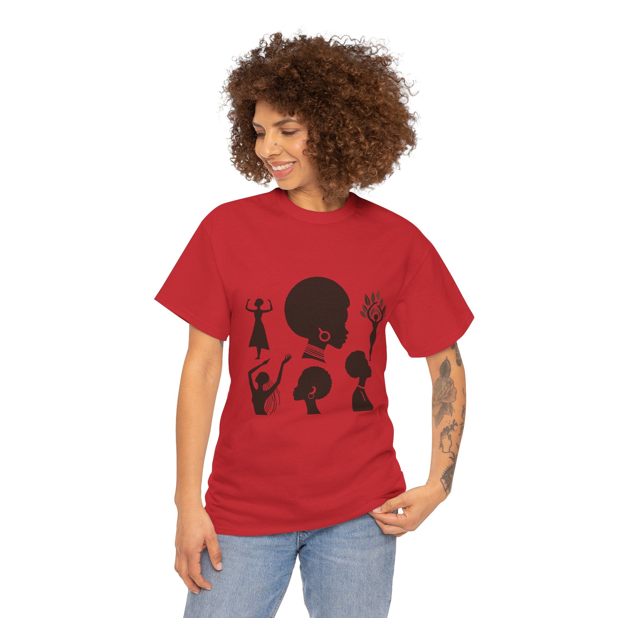 Illustrated Icon Women's Day T-shirt - Celebrate Feminine Strength & Resilience"