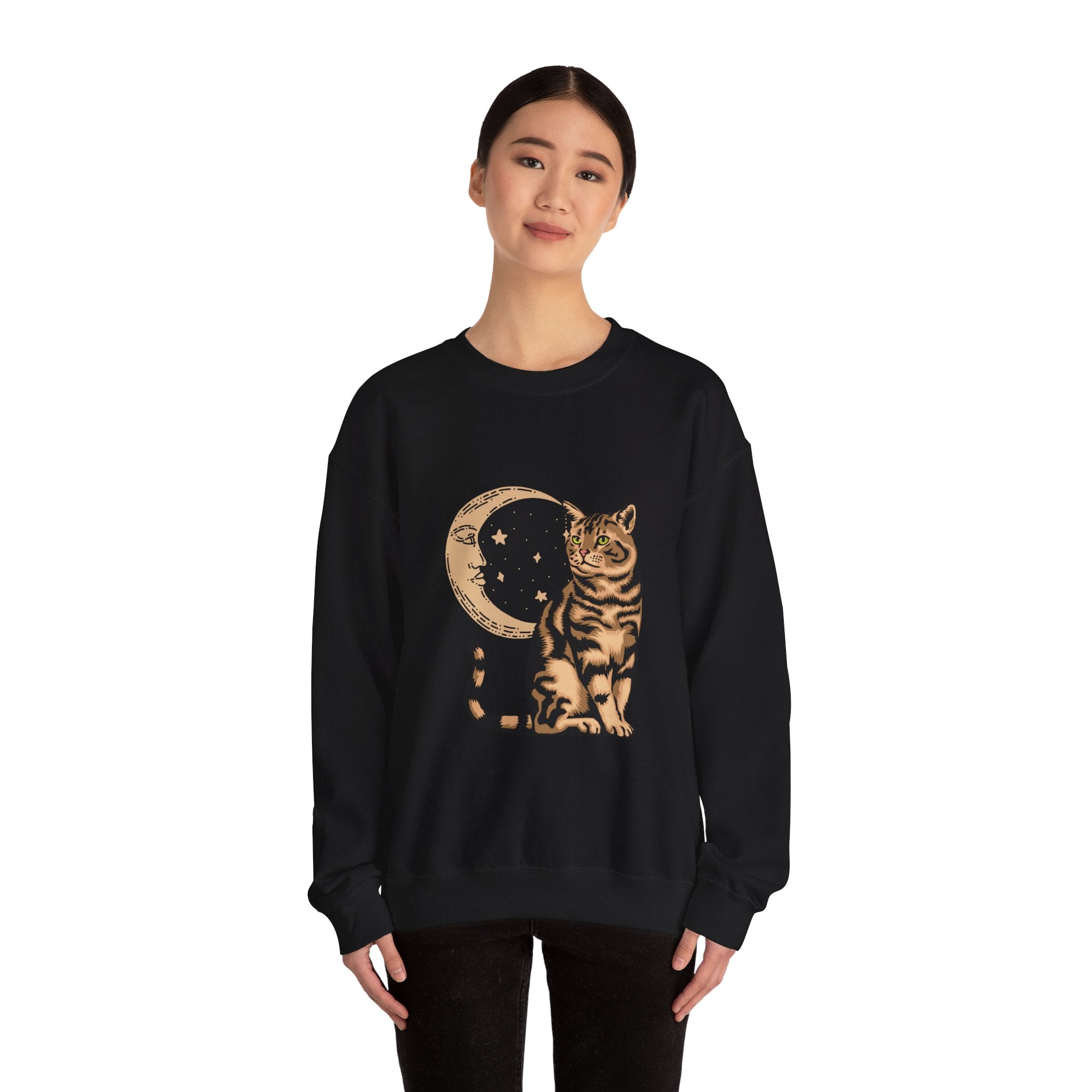 Cat Solar Eclipse Sweatshirt - Limited Edition Cozy Cat Lover's Eclipse Hoodie