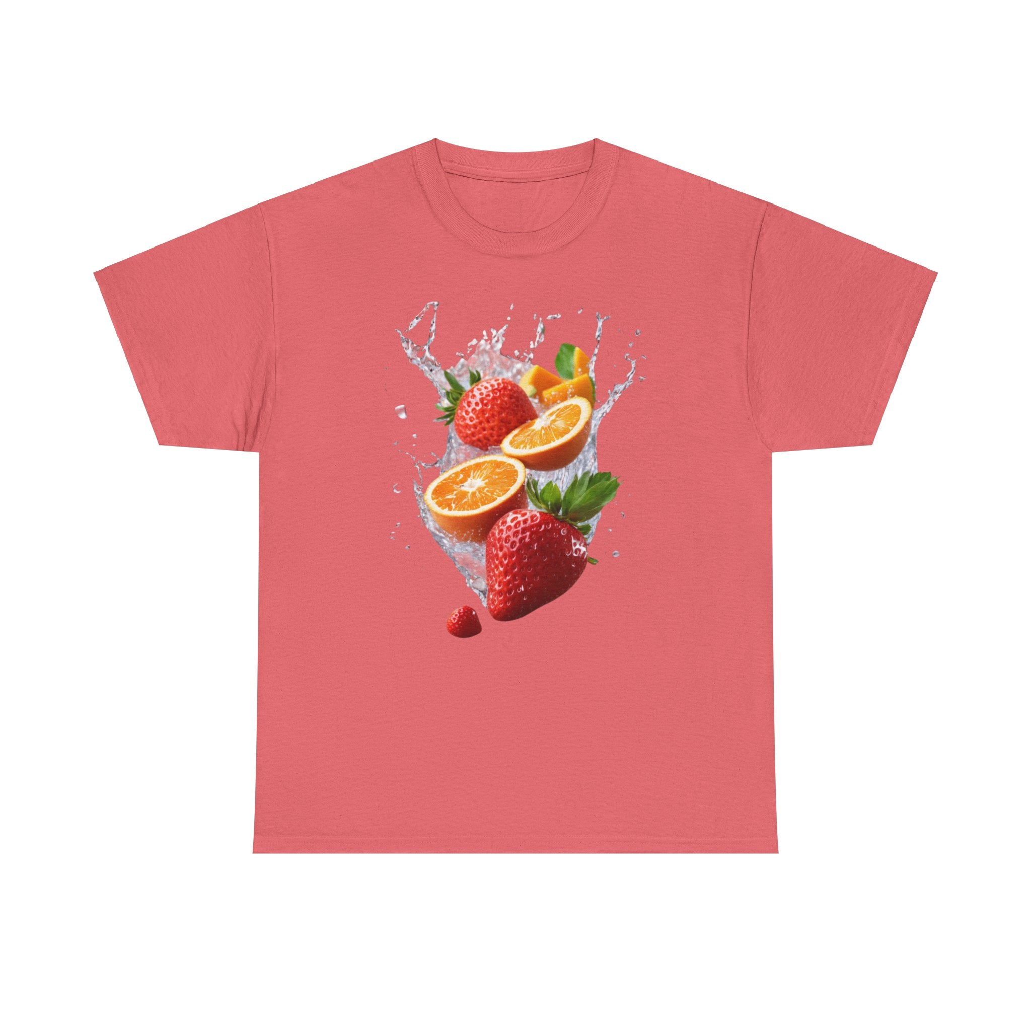 Fruit Fusion T-Shirt | Strawberry, Orange, Mango Delight & Comfort