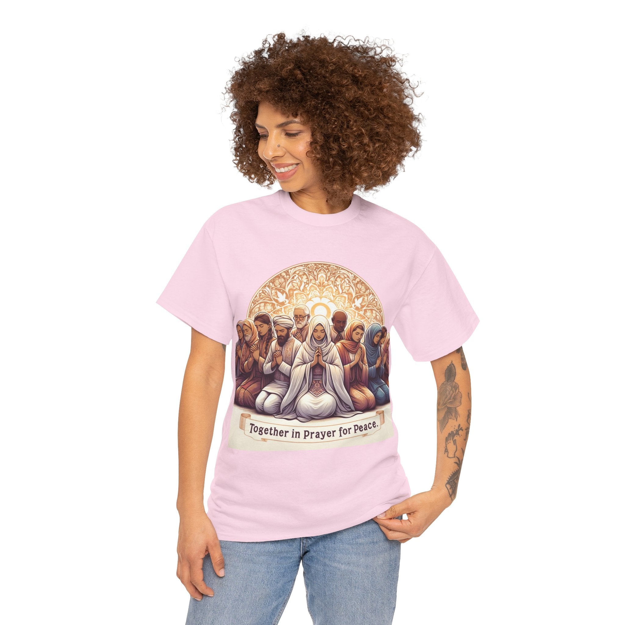 Unity in Prayer for Peace T-Shirt - Spread Hope and Harmony with Every Wear