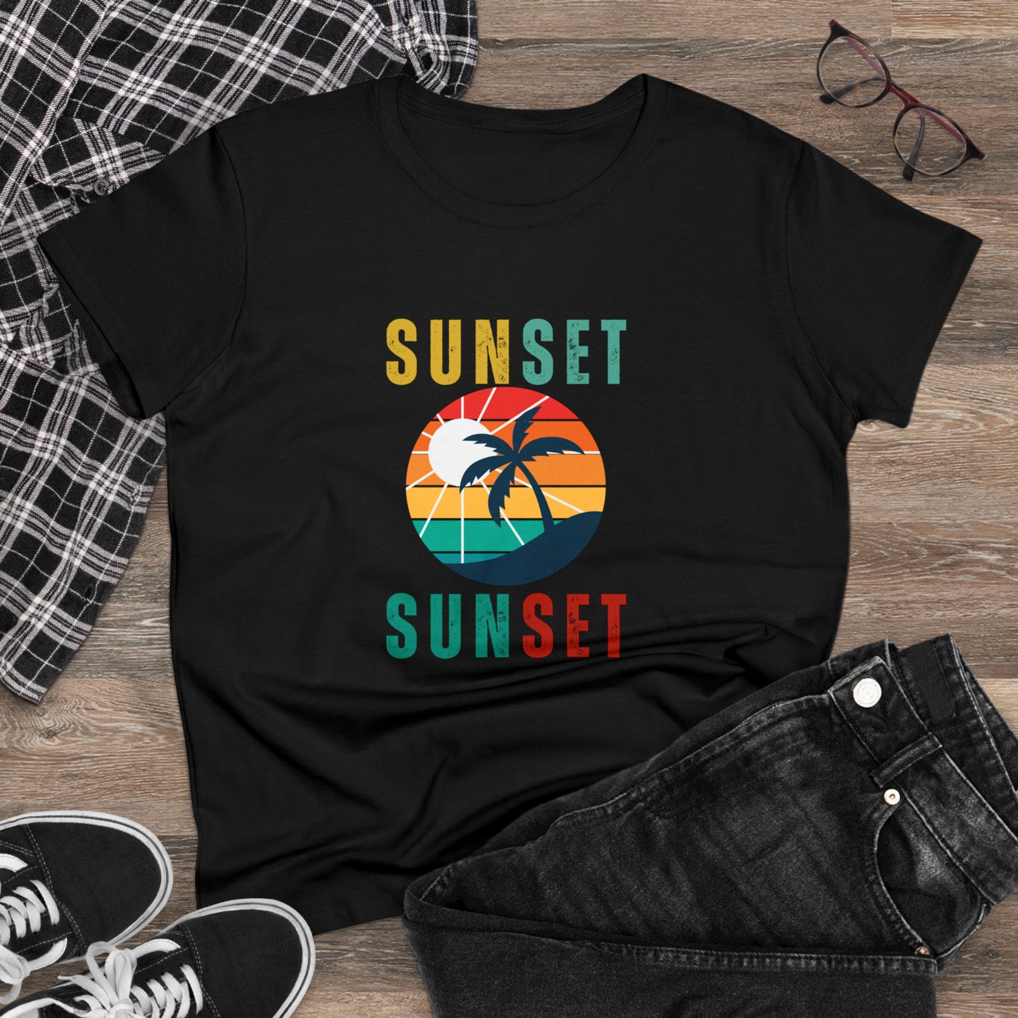 A Watercolor Sunset Explosion T-Shirt