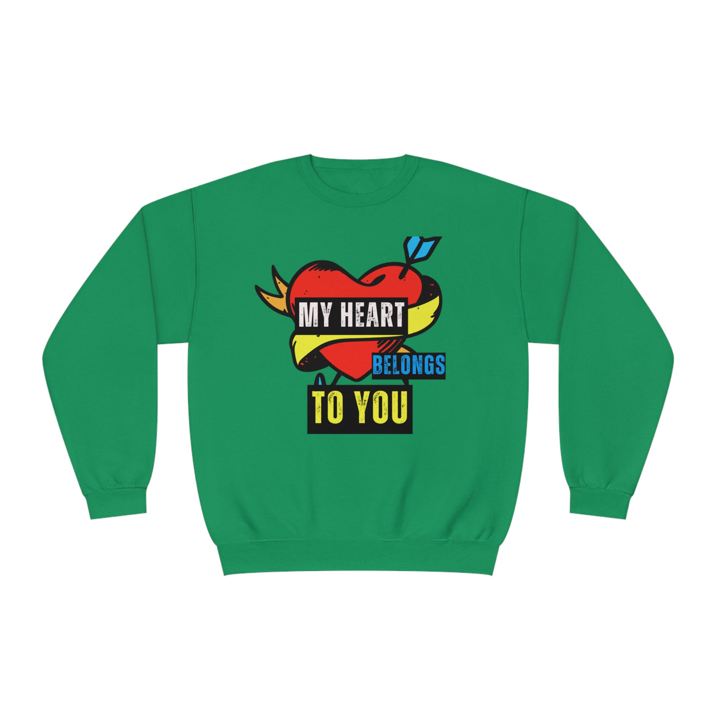 My Heart Belongs to You Valentine's Day Sweatshirt - Cozy & Romantic Couples Sweatshirt