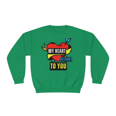 My Heart Belongs to You Valentine's Day Sweatshirt - Cozy & Romantic Couples Sweatshirt