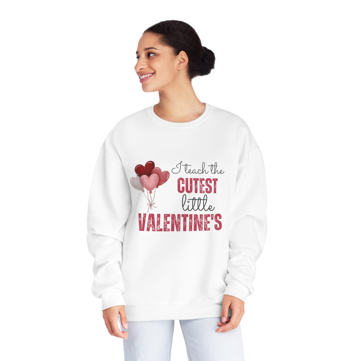 I Teach the Cutest Little Valentines Teacher Sweatshirt - Valentine's Day Gift