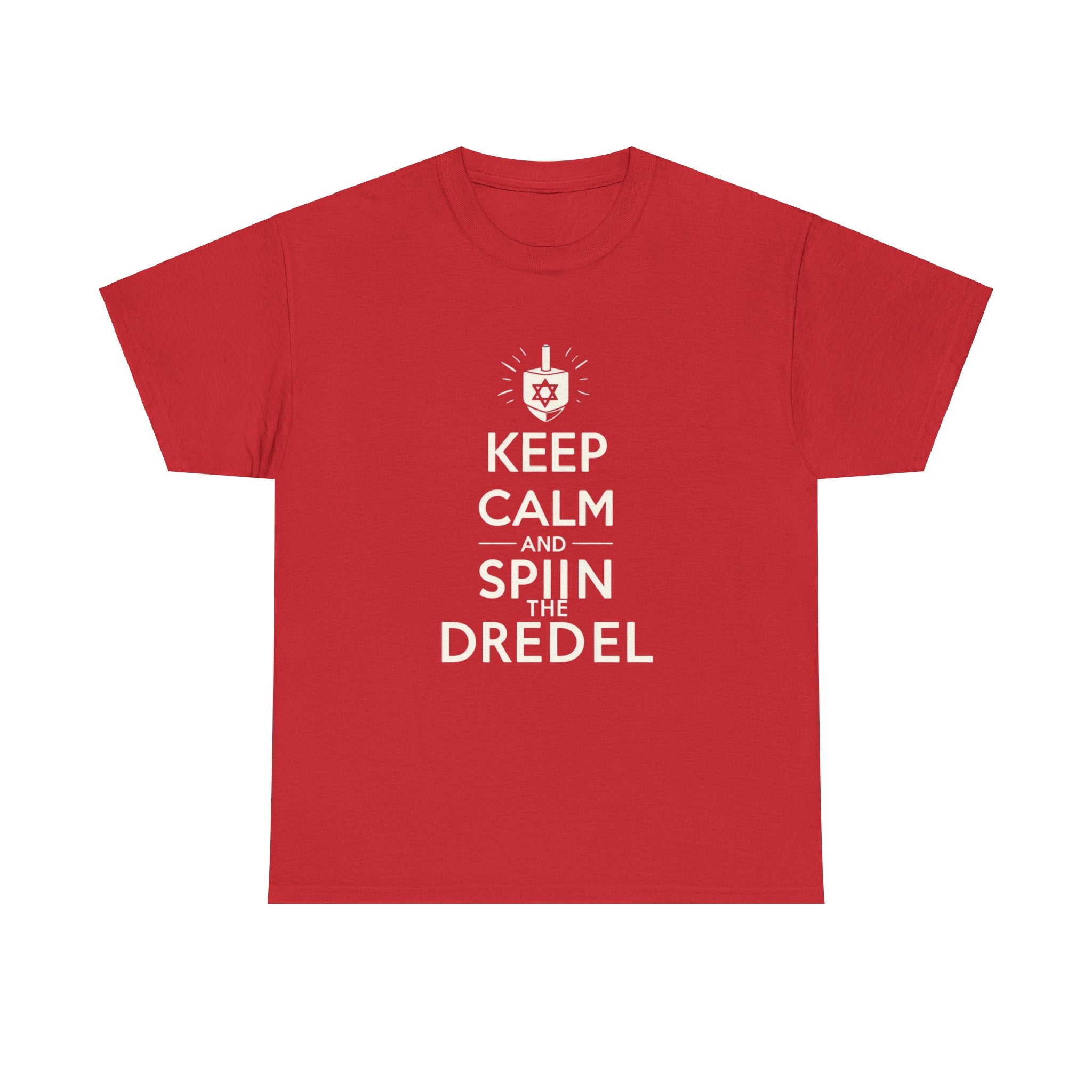 "Keep Calm and Spin the Dreidel T-Shirt: Embrace the Festive Spirit with Style