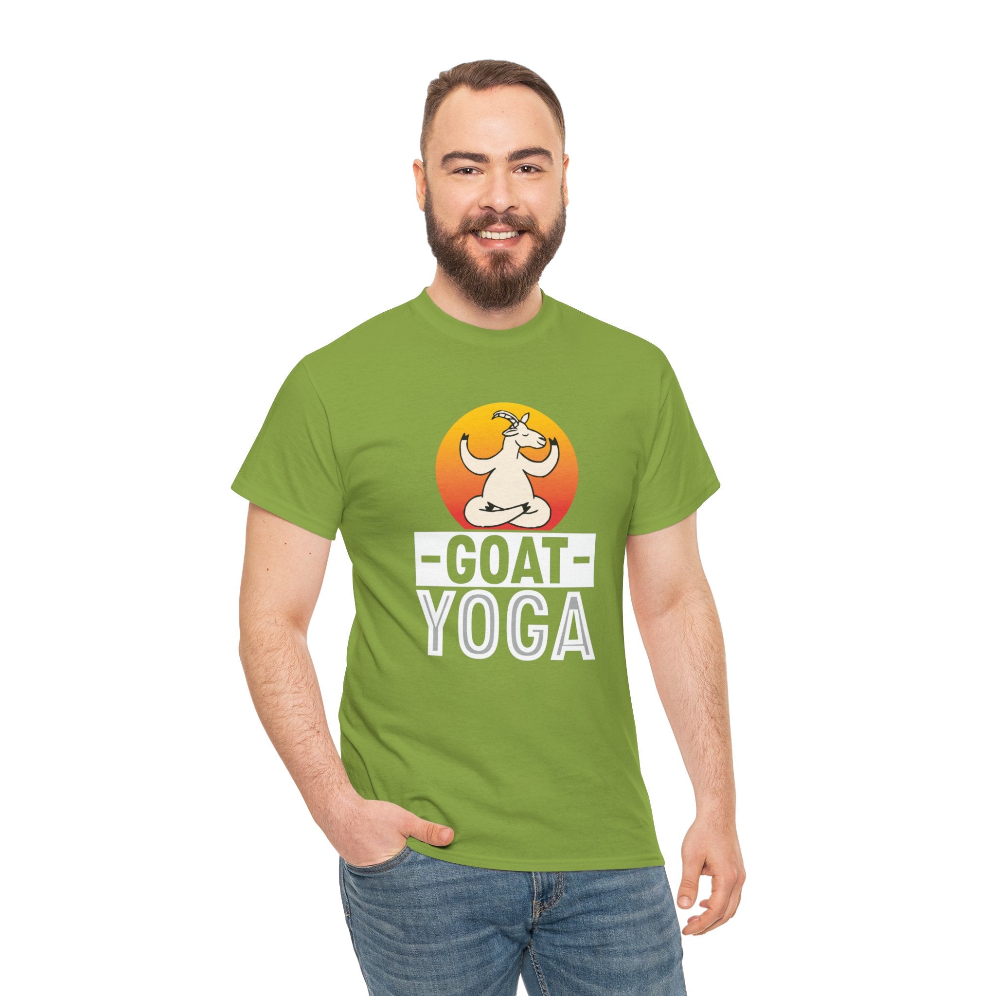 Goat Yoga T-Shirt - Cute Goat Pose Tee for Goat Lovers - Comfort Colors Shirt