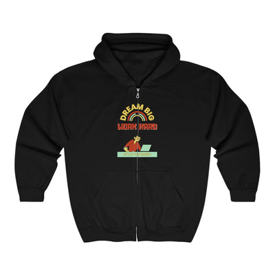 Inspirational Motivational Hoodie | Dream Big, Work Hard, Stay Focused