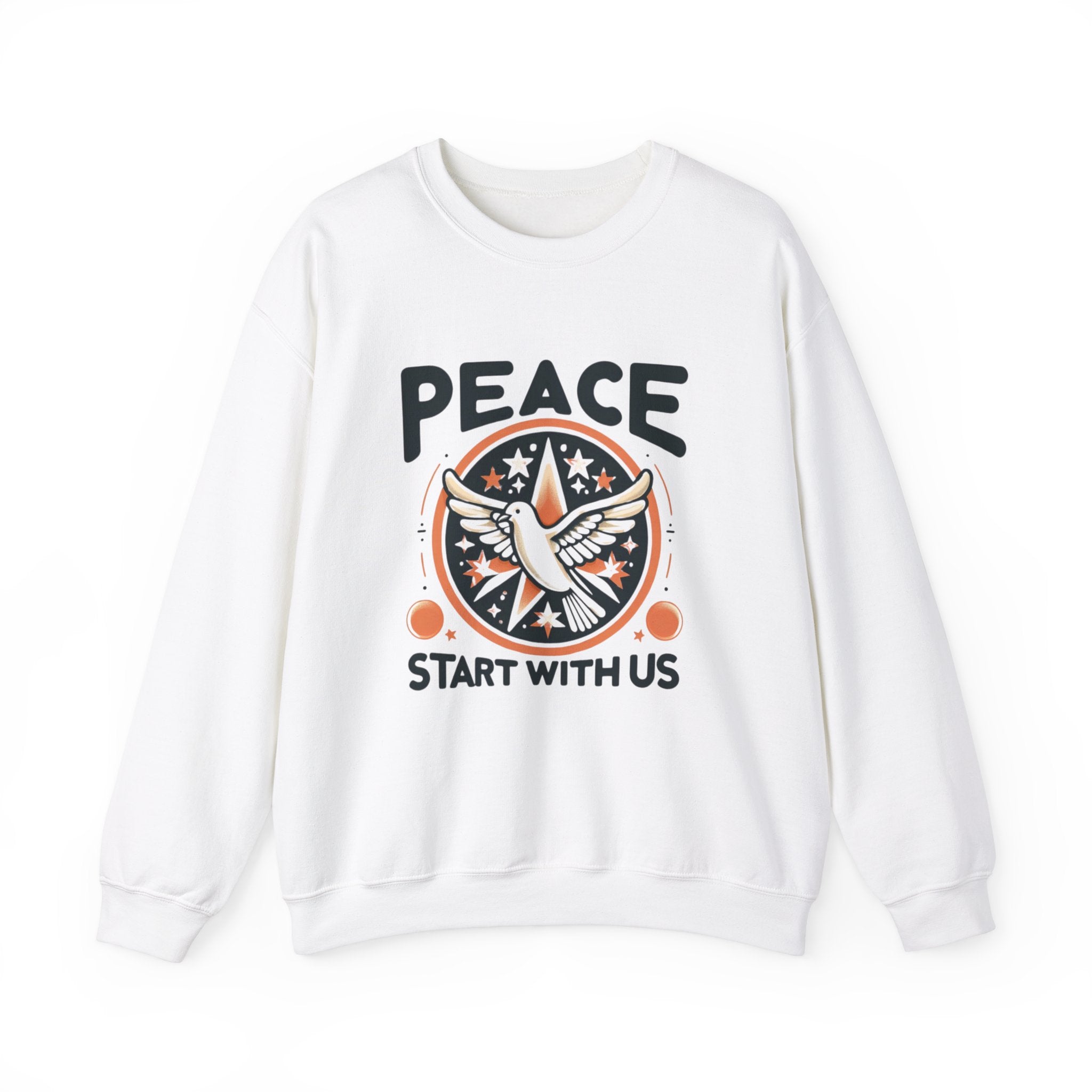 Empowerment Essential: 'Peace Starts with Us' Sweatshirt for Inspired Living