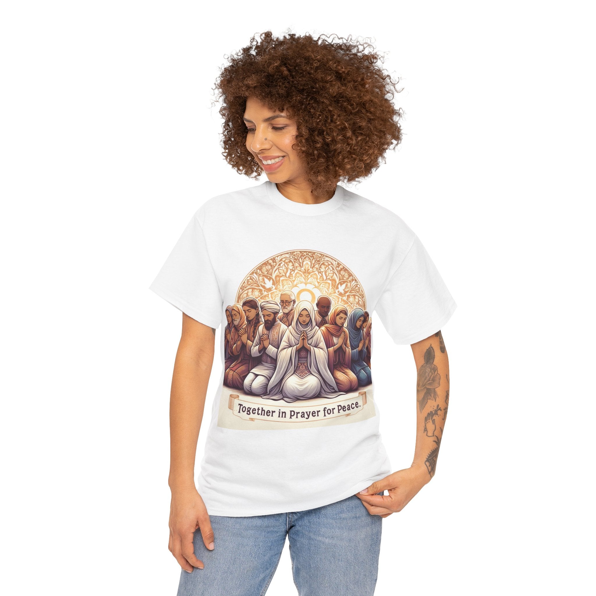 Unity in Prayer for Peace T-Shirt - Spread Hope and Harmony with Every Wear