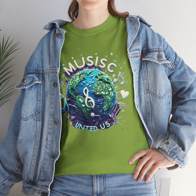 Harmony in Threads: Music Unites Us T-Shirt