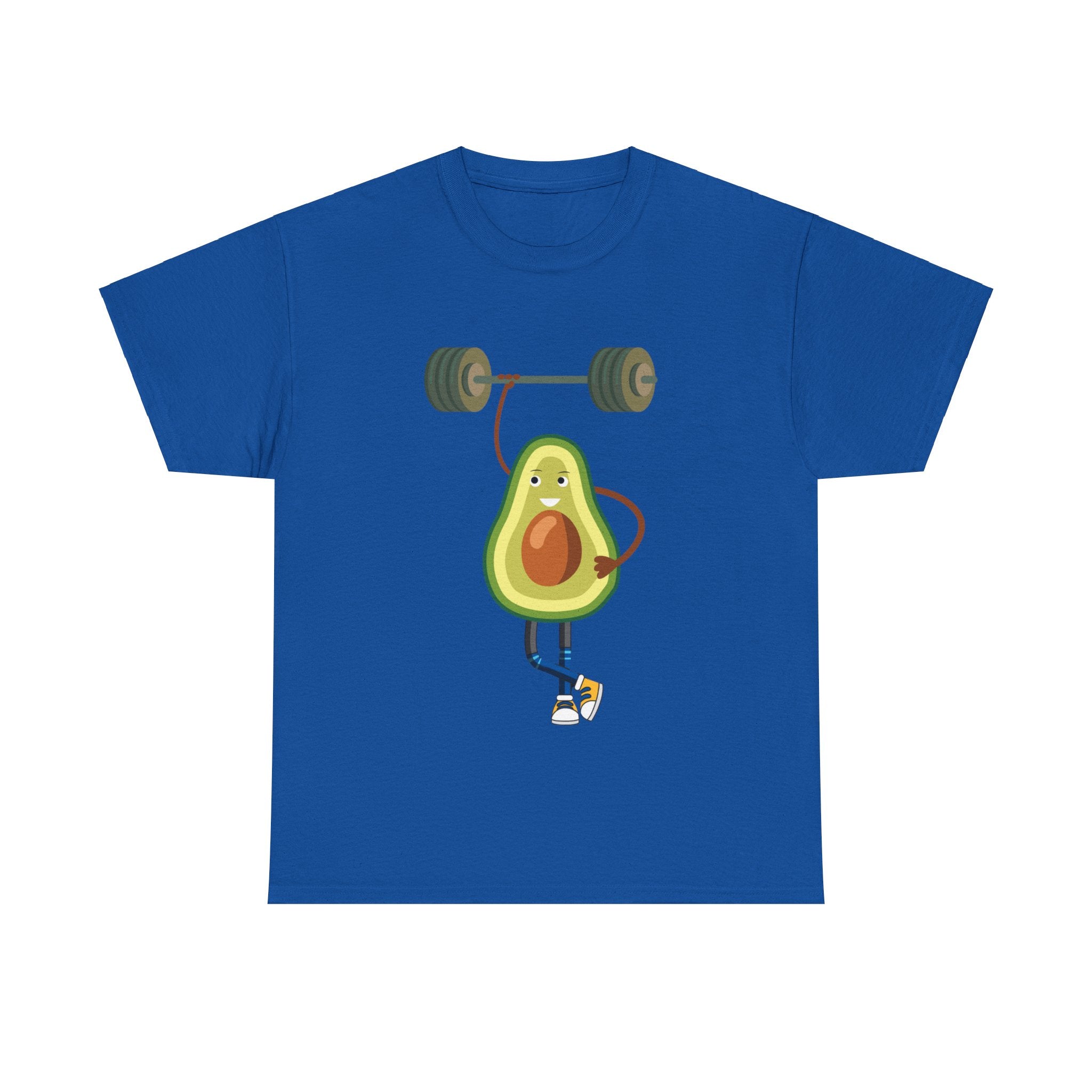 Funny Avocado Workout Tee - Cute Avocado Lifting Weights Shirt