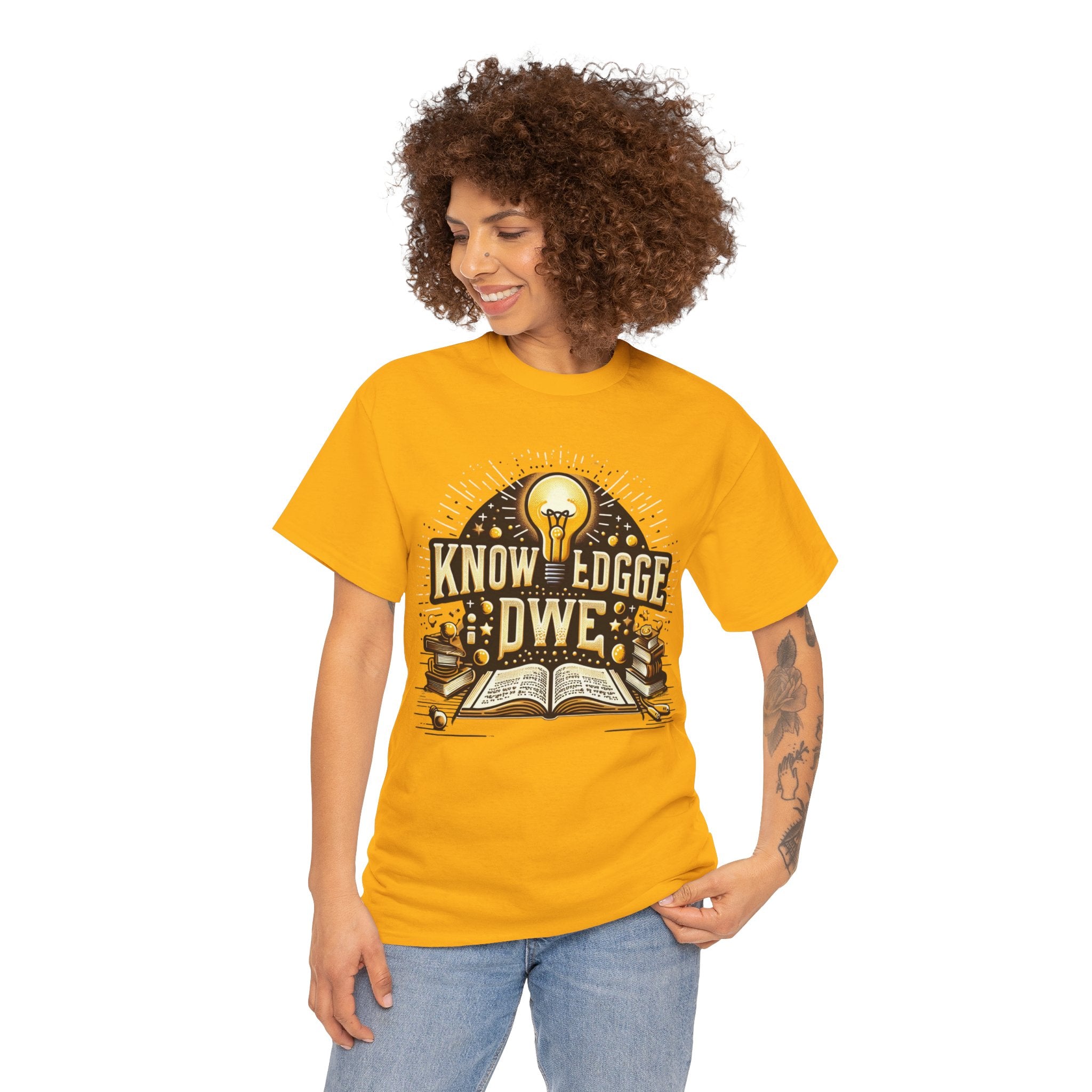 Empower Yourself with our 'Knowledge is Power' T-Shirt: Inspirational Tee for Intellectuals