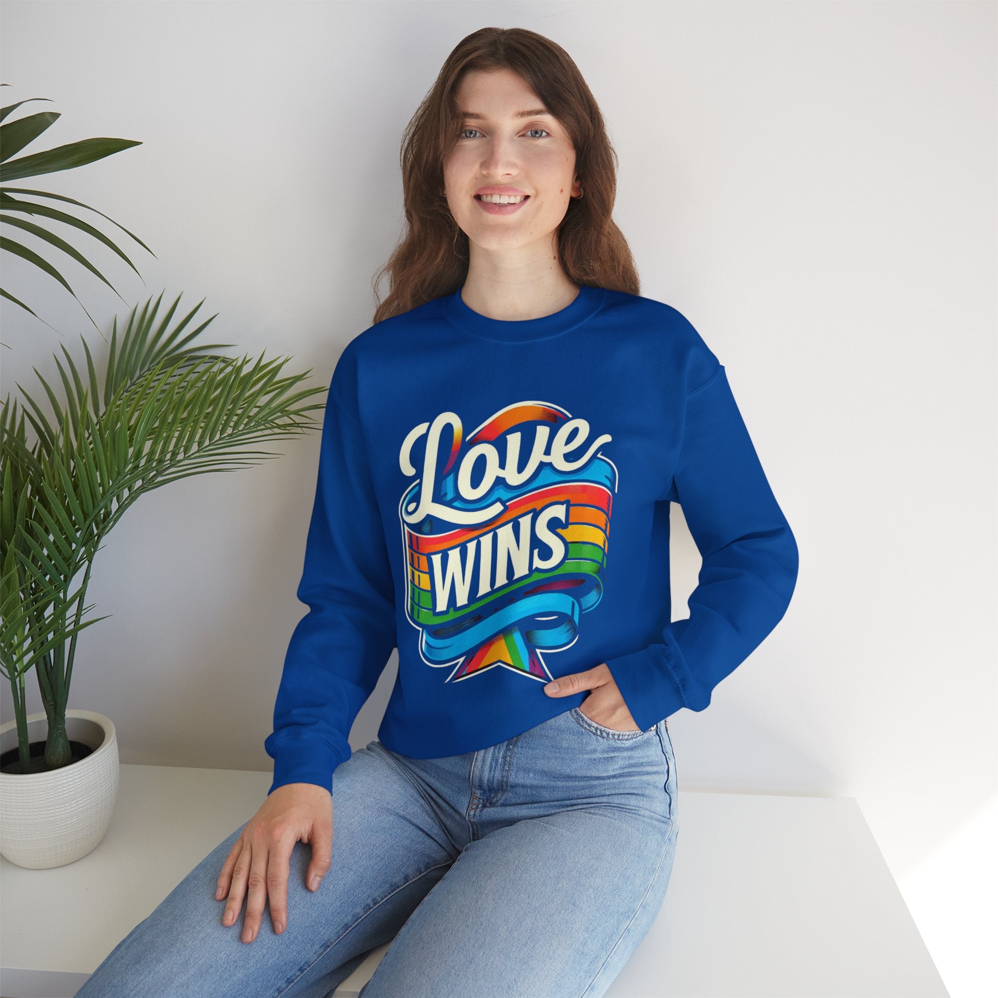 Love Wins Sweatshirt - Spread Love and Style with Our Trendy Statement Piece