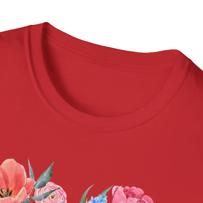 Romantic Floral Valentine's Day T-Shirt - Cute & Elegant Love Design