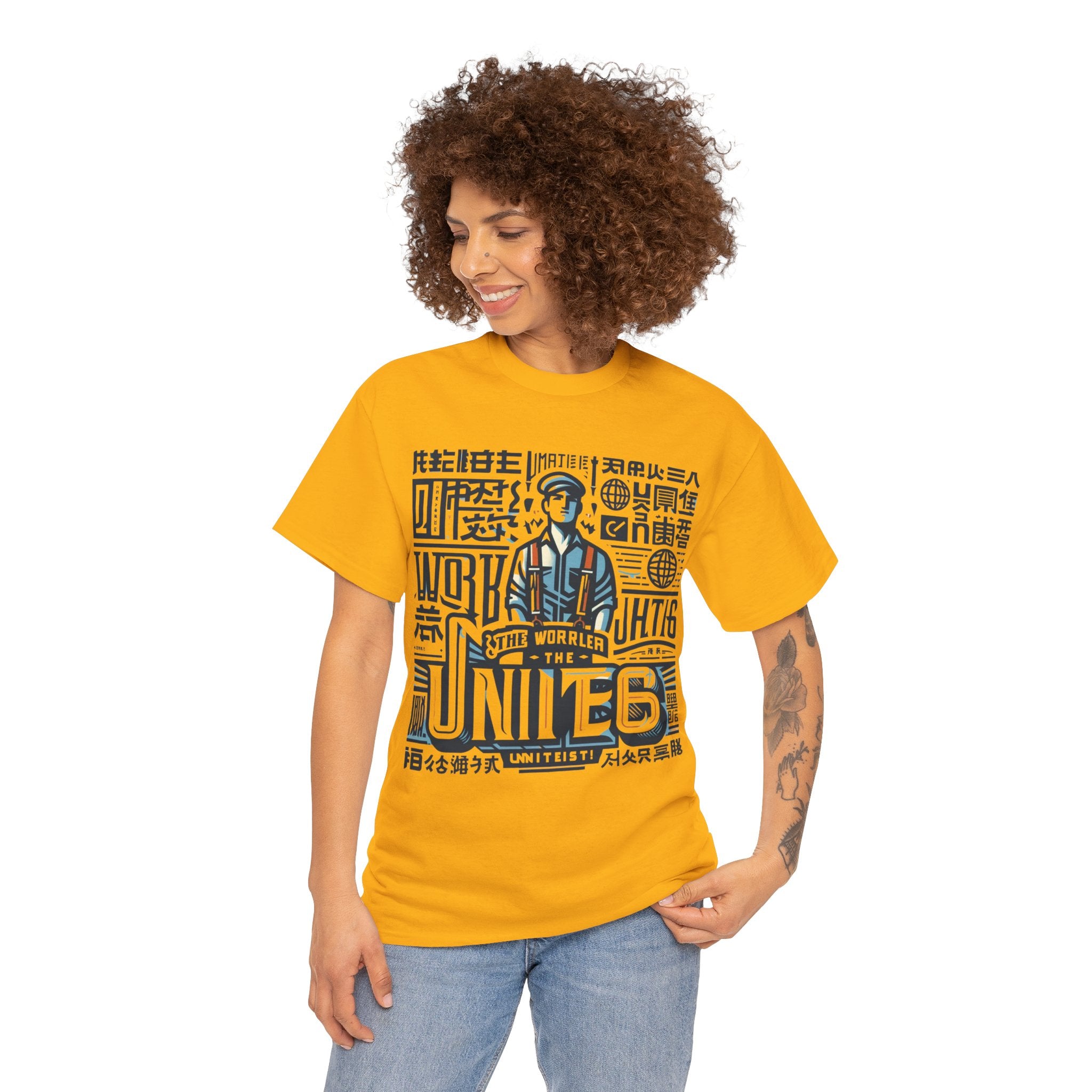 Workers of the World, Unite" Multilingual T-shirt | Solidarity Tee in Multiple Languages